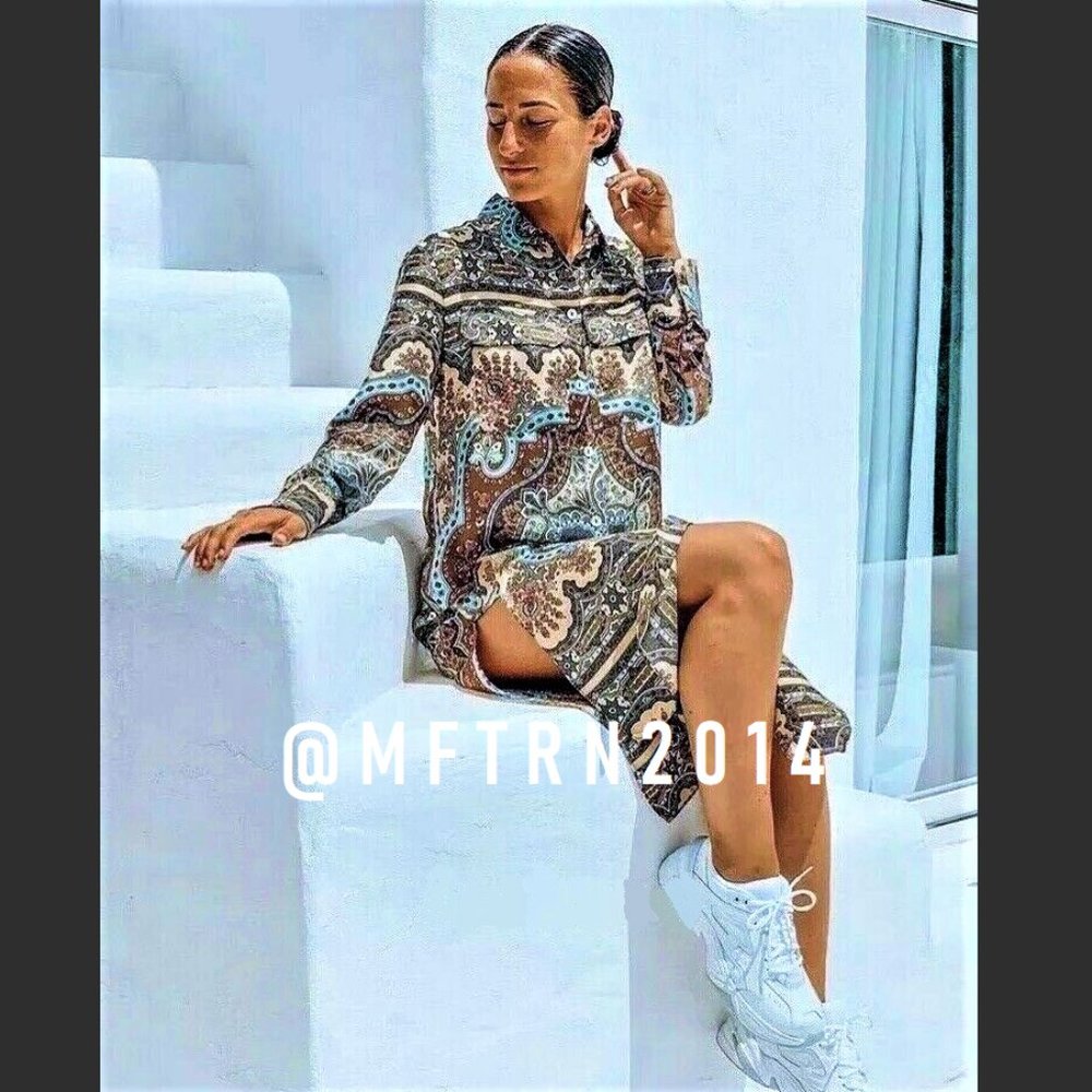 ZARA Printed Tunic with Long Sleeves* - Picture 5 of 16